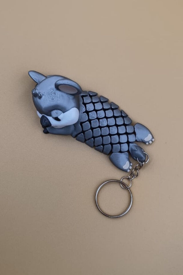 Koala Hareketli Anahtarlık Çanta Süsü Charm Gri