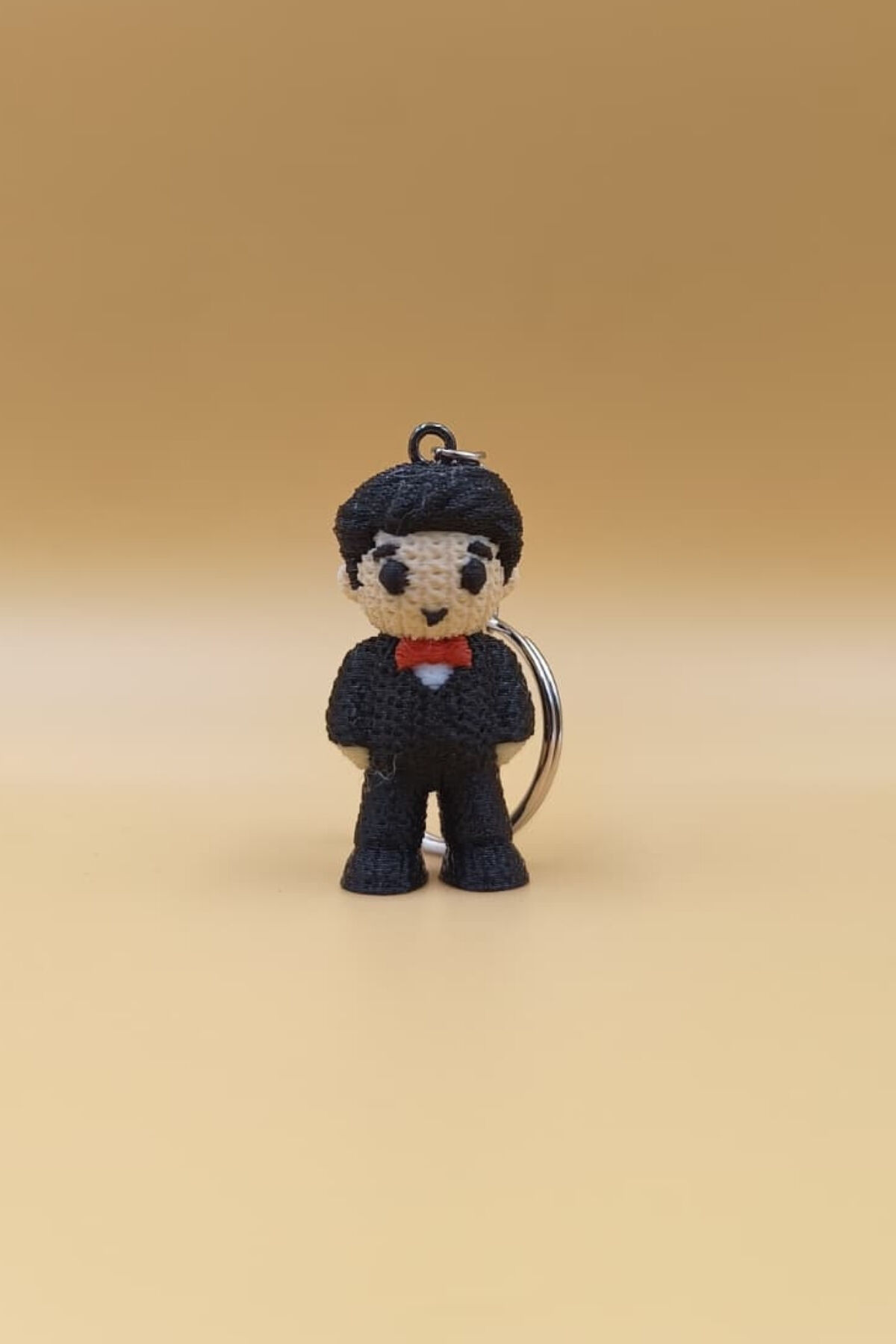 Örgü Desenli Damat Anahtarlık (Plastik)-  Çanta Süsü Charm