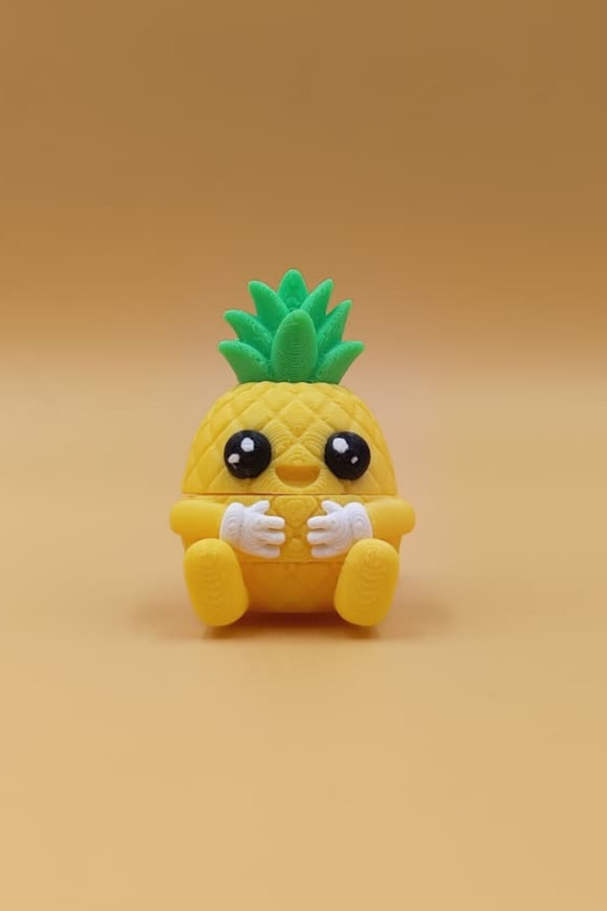 Neşeli Bahçe Serisi - Sevimli Ananas Anahtarlık - Hareketli Anahtarlık Çanta Süsü Charm