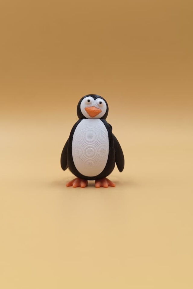 Hareketli Şirin Penguen Anahtarlık - Hareketli Anahtarlık Çanta Süsü Charm